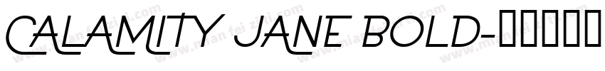 CALAMITY JANE BOLD字体转换